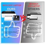 Lancelot A3 L1800 DTF Printer,T Shirt Maker Machine with Roll Feeder,DTF Laptop,White Ink Circulation,Fabric Transfer Printing Machine for Small Business(Printer+Software+Computer+Consumables)