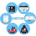 Lancelot A3 L1800 DTF Printer,T Shirt Maker Machine with Roll Feeder,DTF Laptop,White Ink Circulation,Fabric Transfer Printing Machine for Small Business(Printer+Software+Computer+Consumables)