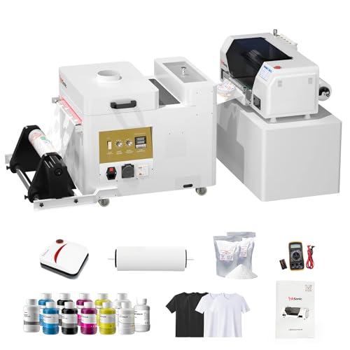 InkSonic XP600 DTF Printer with Powder Shaker and Dryer, A3+ DTF Printer Machine with Shaking Machine, Auto Cleaning, 2x Speed vs L1800/L805, T-Shirt Printing DTF Transfer Machine, Film Cutter, U13