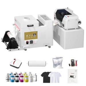 InkSonic XP600 DTF Printer with Powder Shaker and Dryer, A3+ DTF Printer Machine with Shaking Machine, Auto Cleaning, 2x Speed vs L1800/L805, T-Shirt Printing DTF Transfer Machine, Film Cutter, U13