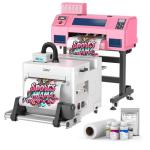 Dual XP600 Print Heads DTF Printer with Shaker & Purifier, A3 Plus Printer Bundles - 2.5 Min/A3 Print, 40% Truer Colors vs Single Head, Ink Circulation System, 2-Year Ink Supply