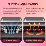 Dual XP600 Print Heads DTF Printer with Shaker & Purifier, A3 Plus Printer Bundles - 2.5 Min/A3 Print, 40% Truer Colors vs Single Head, Ink Circulation System, 2-Year Ink Supply