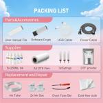 Dual XP600 Print Heads DTF Printer with Shaker & Purifier, A3 Plus Printer Bundles - 2.5 Min/A3 Print, 40% Truer Colors vs Single Head, Ink Circulation System, 2-Year Ink Supply