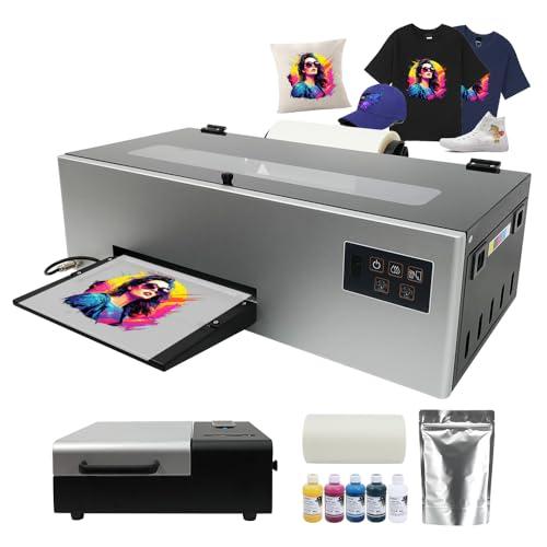 A4 L805 DTF Printer and Oven Bundle,DIY T-Shirt, for Dark and Light Fabric Printing,Leather, Other Textile,Easy Operation(Printer+Oven+Software+Ink+Film)