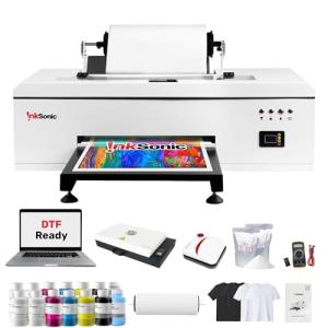 InkSonic R1390 DTF Printer, A3 T-Shirt Printing Machine with Laptop and Oven Bundle, 13" DTF Printer Machine, Direct to Film Heat Transfer, Commercial Custom Printing, T-Shirt Maker for Clothes Design