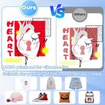 FAFAIR A3 L1800 DTF Printer with White Ink Mixing System & Auto Clean, High-Speed DTF Transfer Machine, DTF Printer Bundles Blue with 1 x Roll of Film, 5 x 250ml Ink and Powder (L1800+Oven+Software)