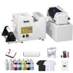 RocRow InkSonic XP600 DTF Printer with Powder Shaker and Dryer, A3 DTF Printer Bundle, DTF Transfer Machine for T-Shirt Printing, Auto-Maintenance, White Ink Circulation, Film Cutter, Heat Press, U13