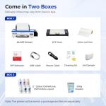 PUNEHOD A3 L1800 DTF Printer, Apparel Transfer Printing Machine w/Roll Feeder & White Ink Circulation for DIY Printing on Dark and Light Fabrics (A3 Printer+Oven)