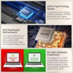 L8058 DTF Printer Machine with XP600 Printhead, A4 DTF Printer Bundle for DIY T Shirt Printing, Auto Cleaning for DIY & Custom Printing,White Ink Mixing, L8