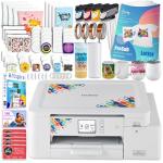 Brother SP-1 Sublimation Printer Deluxe Starter Bundle with Full Ink Set, 160 Sublimation Transfer Sheets, 56 Blanks, Tape and More