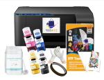 PRINTERWORLD612 Super-Tank DTF T-Shirt Printer with DTF Ink and Powder Pack for Heat Transfers, Easy Filling, Built-in Scanner and Copier - New, Medium DTF Conversion Printer