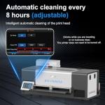 PLK Upgrade A3 Plus DTF Printer, XP600 DTF Printer with Shaker Dryer,Double-Speed,Auto-Cleaning & Dual White Ink System,Low Ink Alert,Diret to Film Machine Custom Garment Printing