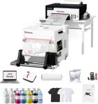 RocRow A4 L8058 DTF Printer Bundle, XP600 DTF Printer Machine with Curing Oven for DIY T Shirt Printing, Custom Printing & Auto Cleaning for DIY, L8,White Ink Mixing, Auto Curing