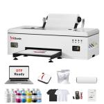 RocRow InkSonic L1800 DTF Printer Bundle, A3 DTF T Shirt Transfer Machine with DTF Laptop, Custom Garment Printing, Direct to Film, White Ink Circulation System & Auto Clean, Built-in Heating