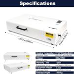 KOMHOW DTF Printer - L1800 A3 DTF Transfer Printing Machine, Direct to Film Printer with Security Software, DIY Print for Clothing and Multiple Fabrics (Includes Oven)