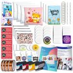 Brother SP-1 Sublimation Printer Starter Bundle with Full Ink Set, 160 Sublimation Transfer Sheets, 50 Blanks, Tape and More