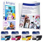 Brother SP-1 Sublimation Printer Starter Bundle with Full Ink Set, 160 Sublimation Transfer Sheets, 50 Blanks, Tape and More