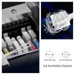 InkSonic E13A DTF Printer, L1800 DTF Printer Bundle with Heat Press, A3 DTF Transfer Machine for Custom T-Shirt Printing, White Ink Circulation, Film Cutter, One-Click Ink Setup