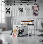 indhnx Industrial DTF Printer for DIY Custom Printing, High-Speed Roll-to-Roll Batch Production, Ideal for Startup Entrepreneurs – Includes Machine & Complete Material Kit