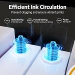 OFFNOVA Immerge CISS DTF with Digital Display, White Ink Circulation System, Extension CISS Ink Tube and Waste Ink Tank/Collector for ET8550 ET8500 L1800 L800 L805 DTF Printer