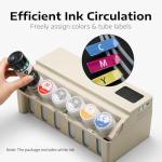 OFFNOVA Immerge CISS DTF with Digital Display, White Ink Circulation System, Extension CISS Ink Tube and Waste Ink Tank/Collector for ET8550 ET8500 L1800 L800 L805 DTF Printer