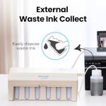 OFFNOVA Immerge CISS DTF with Digital Display, White Ink Circulation System, Extension CISS Ink Tube and Waste Ink Tank/Collector for ET8550 ET8500 L1800 L800 L805 DTF Printer