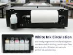 Fynqil A4 DTF Printer Transfer Printing Machine for DIY Print T-Shirts Apparel with White Ink Systems & Auto Cleaning (A4 Printer +Software + 5x250ml Ink + 1 Roll Film +250g Powder)