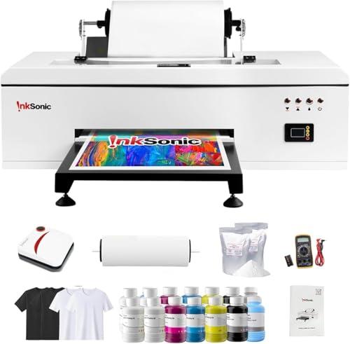 RocRow InkSonic R1390 DTF Printer, A3/13' Width DTF Transfer Machine | C13, Custom Garment Printing, Multi-Material Compatible, Direct to Film, White Ink Circulation System & Auto Clean
