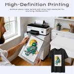 JeetLuo L1800 DTF Printer, A3 DTF Transfer Printing Machine, 13'' T-Shirt Clothing Printing Machine, Direct to Film Printer (Includes Printer+Consumables)