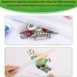 DTF Printer XP600 with White Ink Mixing System and Roll Feeder DTF Transfer Printer Machine Super Fast Speed Direct to Film Printer for T-Shirts Hoodies Textiles (Printer + Heat Press + Shaker Dryer)