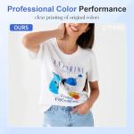 HIXSOP DTF Printer A3 F 1390 with Roll Feeder, DTF Transfer Printing Machine with White Ink Circulation System and Semi-Automatic Cleaning for DIY T Shirt Printing (Printer+Ink+Film+Software)