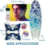 Cartridge-Free Super-Tank Printer with DTF Ink Bundle for Heat Transfers, Easy Fill, Built-in Scanner & Copier - DTF Conversion Printer New, Medium