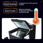 SHENGJINSH A3 DTF Shaker and Dryer Machine, 13.4in Automatic DTF Powder Shaking Machine with Auto Winding Function, All in One Curing Oven for DTF Printing Transfers