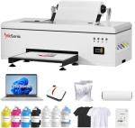 InkSonic R1390 DTF Printer Machine, A3 T-Shirt Printing Machine with Laptop, 13" Format DTF Printer Bundles, Direct to Film Heat Transfer, White Ink Circulation, T-Shirt Maker for Clothes Design, C13