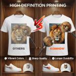 KOMHOW DTF Printer - L1800 A3 DTF Transfer Printing Machine, Direct to Film Printer with Security Software, DIY Print for Clothing and Multiple Fabrics (Includes Oven)