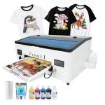 Fynqil A3 DTF Printer L1800 Transfer Printing Machine 100% Transfer Rate for DIY Print T-Shirts, Leather, Other Textile (A3 Printer + Software + 5x250ml Ink + 1 Roll Film) Black & White