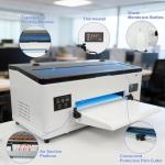 Fynqil A3 DTF Printer L1800 Transfer Printing Machine 100% Transfer Rate for DIY Print T-Shirts, Leather, Other Textile (A3 Printer + Software + 5x250ml Ink + 1 Roll Film) Black & White