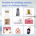 HIXSOP DTF Printer A3 L1800, Direct to Film Transfer Printing Machine with White Ink Circulation System and Semi-Automatic Cleaning for DIY T Shirt (Printer+Ink+Film+Software)