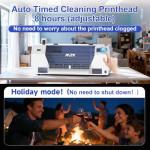 MZK A3 Plus XP600 DTF Printer,Automatic Time Cleaning Maintenance printhead+Ink Anti-Clog Design,2X-Speed Compared to L1800,5" LED Multi-Function Display,Film Cutter,Gift Ink 2 Years