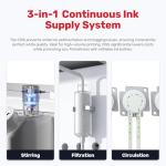 InkSonic XP600 DTF Printer Bundle, A3 Printing Machine with Automatic Curing, Pre-installed Laptop Combo, Powder Shaker & Dryer, DTF Transfer Machine with White Ink Circulation for T-Shirt Printing