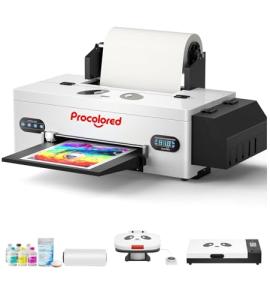 Procolored F13 Panda DTF Printer 13" A3 L1800 T-Shirt Printing Machine Direct to Film with White Ink Circulation and Semi-Automatic Cleaning & Complete Bundle