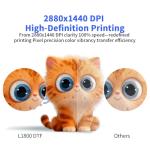 A3 L1800 DTF Printer with Oven, Apparel T-Shirt Printing Machine,High-Speed Transfer Print for Fabrics,13” Wide DTF Bundles,White Ink Circulation & Auto-Cleaning, 2-Year Free Ink