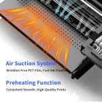 A3 L1800 DTF Printer with Oven, Apparel T-Shirt Printing Machine,High-Speed Transfer Print for Fabrics,13” Wide DTF Bundles,White Ink Circulation & Auto-Cleaning, 2-Year Free Ink