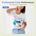 HIXSOP DTF Printer A4 L805 with Roll Feeder, Direct to Film Transfer Printing Machine with White Ink Circulation System and Semi-Automatic Cleaning for DIY T Shirt Printing (Printer+Ink+Film+Software)