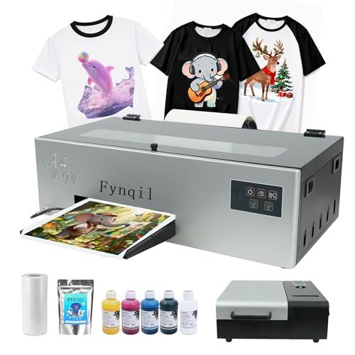 A4 DTF Printer and Oven, Transfer Printing Machine for DIY T-Shirts (A4 Printer+Oven+Software+5x250ml Ink+Film)