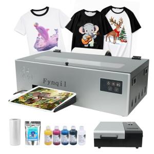 A4 DTF Printer and Oven, Transfer Printing Machine for DIY T-Shirts (A4 Printer+Oven+Software+5x250ml Ink+Film)