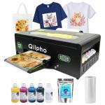 Qilpho A3 DTF Printer,DTF Transfer Printing Machine,Direct to Film Printer for DIY T-Shirt,1390,with White Ink Circulation & Automatic Cleaning (A3 Printer +Software + Ink + 1 Roll Film +250g Powder)