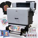 AOK DTF All in one +Including Automatic Powder Shaking Machine Dual i3200 Print Heads A1 Size(24 Inches) DTF Printer Include Stand Ink/Film/Powder/Rip Software Bundle US Technician Support