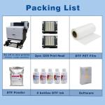 AOK DTF All in one +Including Automatic Powder Shaking Machine Dual i3200 Print Heads A1 Size(24 Inches) DTF Printer Include Stand Ink/Film/Powder/Rip Software Bundle US Technician Support