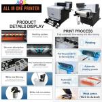 AOK DTF All in one +Including Automatic Powder Shaking Machine Dual i3200 Print Heads A1 Size(24 Inches) DTF Printer Include Stand Ink/Film/Powder/Rip Software Bundle US Technician Support